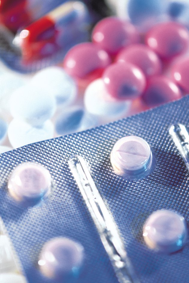 Pills in blister pack with other medications