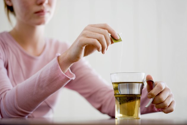 Woman making tea