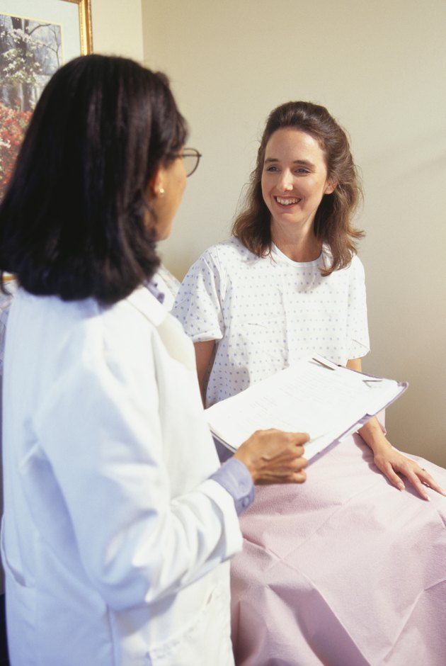 Doctor speaking with patient