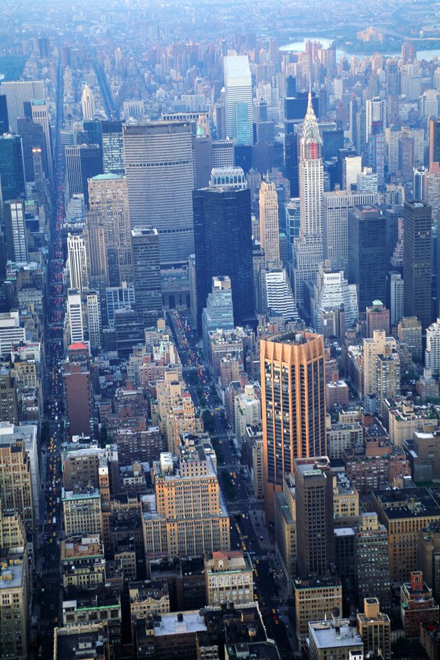 Aerial view of New York City