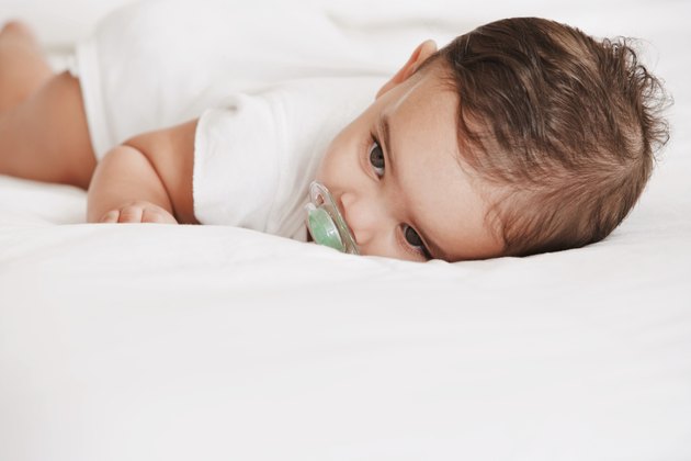 Baby lying down