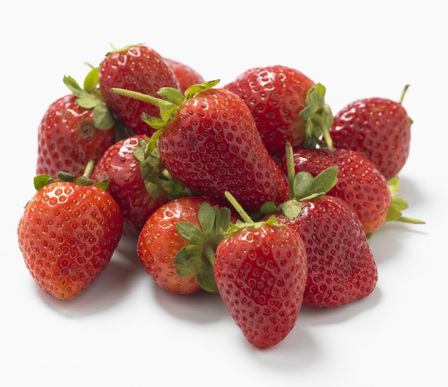 Strawberries, studio shot