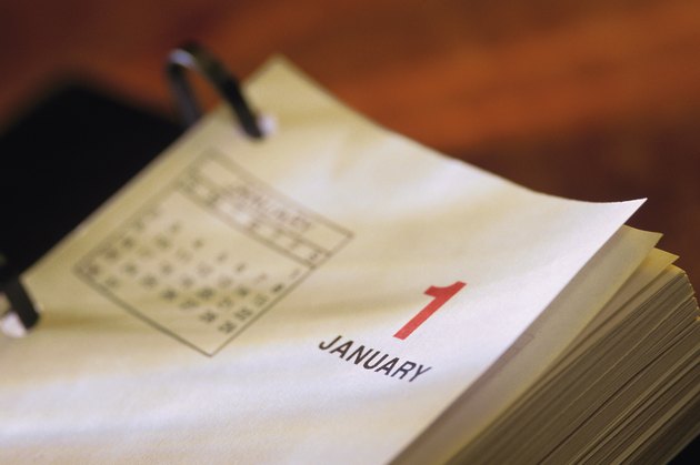 Calendar page