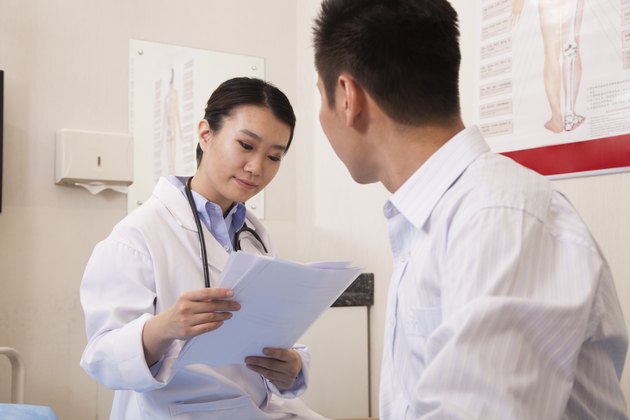 Female Doctor With Male Patient