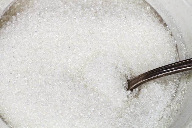 sugar in bowl close up