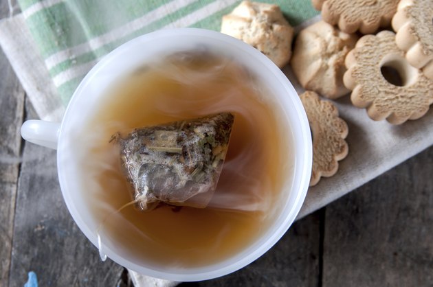 Hot tea and butter cookies