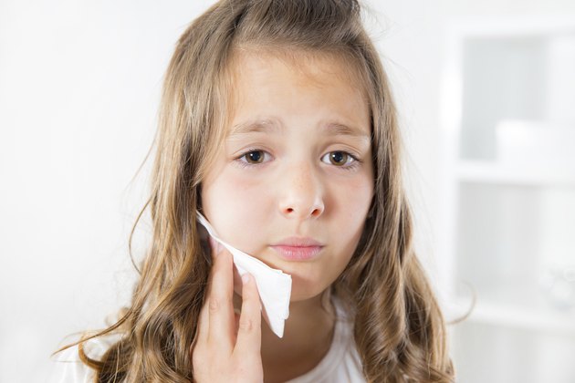 Girl with toothache