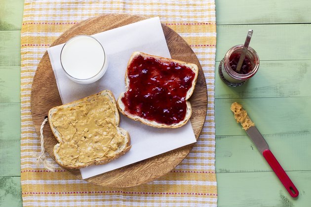 peanut butter and jelly sandwich