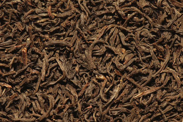 Orange pekoe black tea background