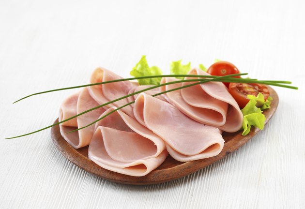 ham on plate