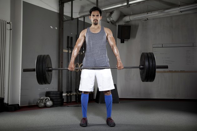 lifting weights