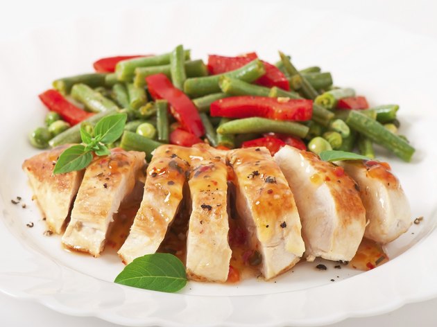 Chicken breast with vegetables