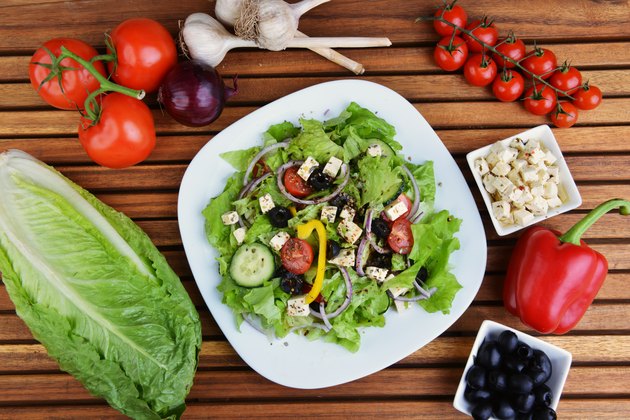 salad with fresh vegetables