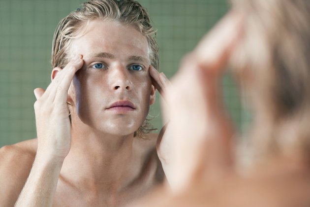 Man Applying Facial Cream