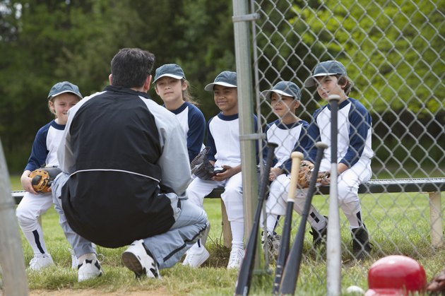 little league team playing ball