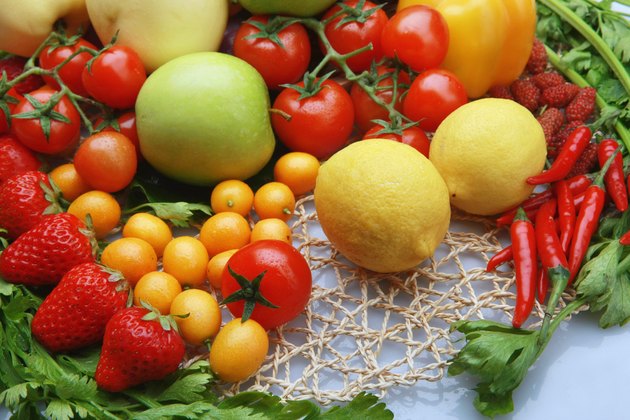 Composition of vegetables and fruits