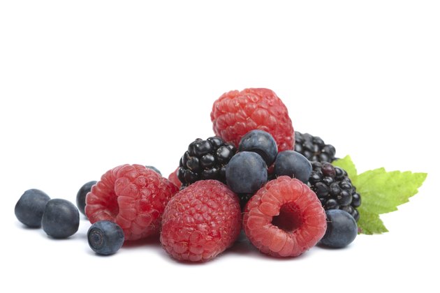 fresh berries isolated
