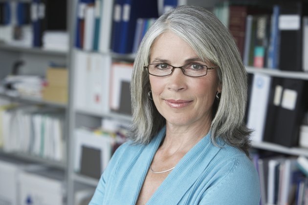 Business woman in office portrait