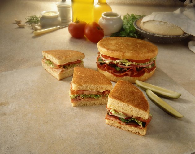 Deli sandwiches still life