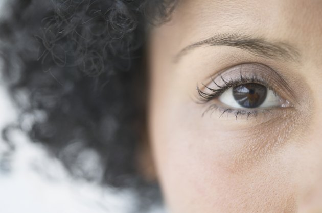 Close-up of a young woman's eye