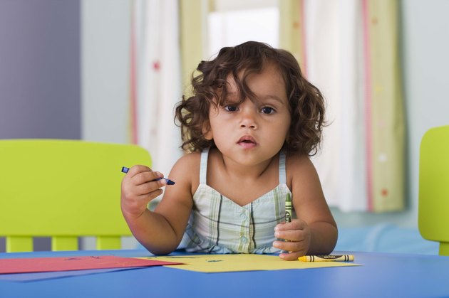 Girl coloring