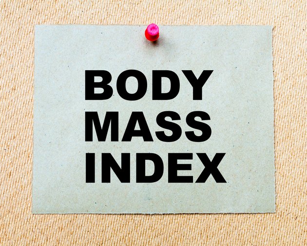 Body Mass Index written on paper note