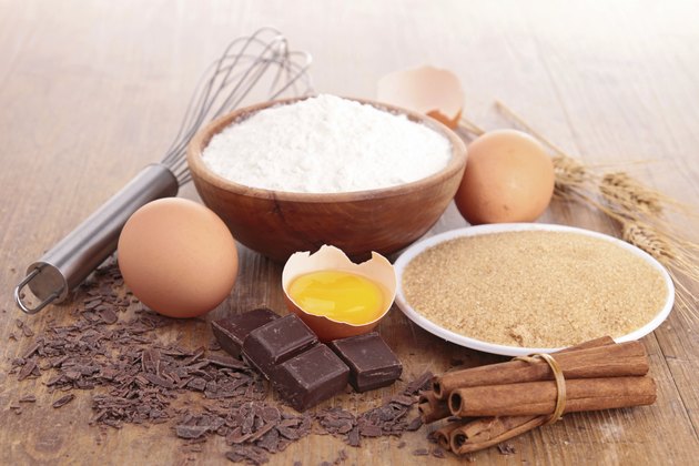 assortement of baking ingredients