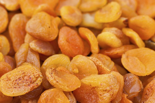dried apricots background