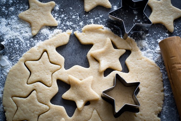 Baking Christmas cookies