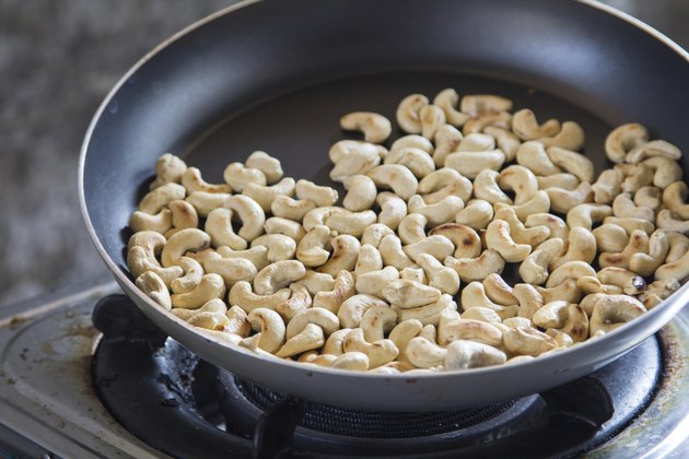 Roasted cashews.