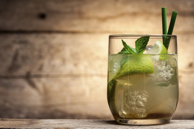 Isolated cocktail glass