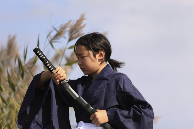 samurai with katana