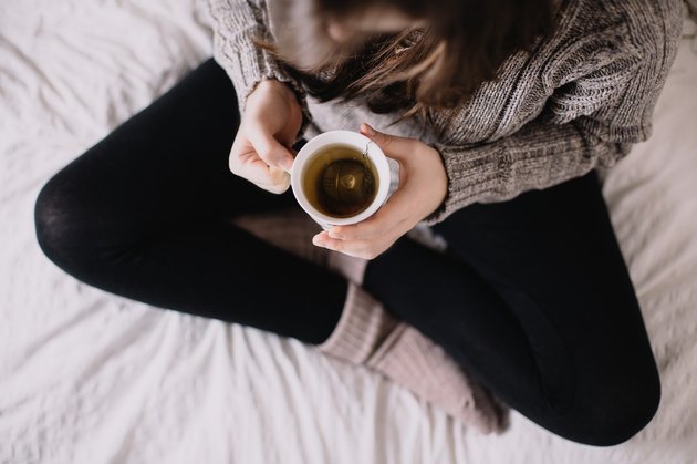 Girl with a cup of tea