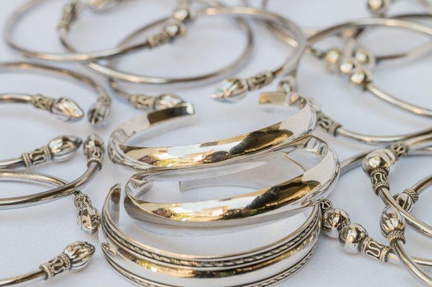 Old silver Bangle