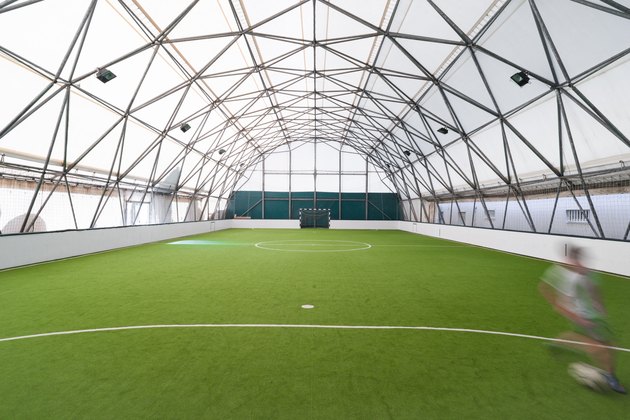Indoor soccer stadium