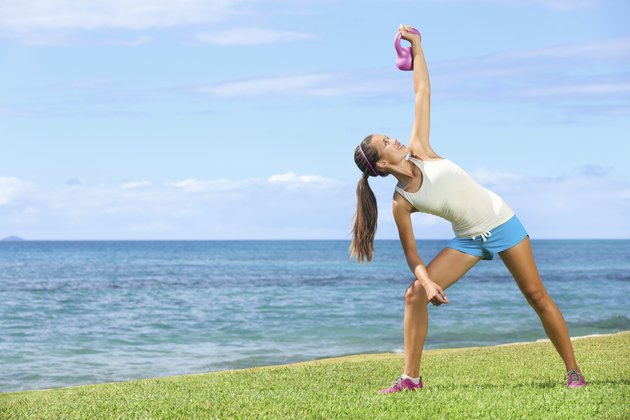 Crossfit exercise woman