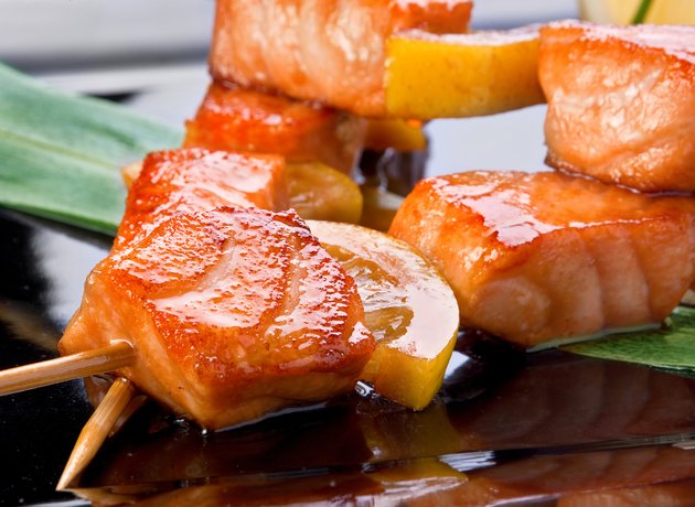 Salmon fried kebab