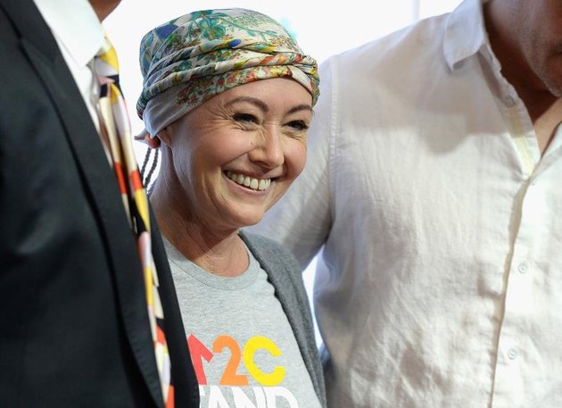 LOS ANGELES, CA - SEPTEMBER 09: Shannen Doherty attends Hollywood Unites for the 5th Biennial Stand Up To Cancer (SU2C), A Program of The Entertainment Industry Foundation (EIF) at Walt Disney Concert Hall on September 9, 2016, in Los Angeles, California. (Photo by Kevork Djansezian/Getty Images)