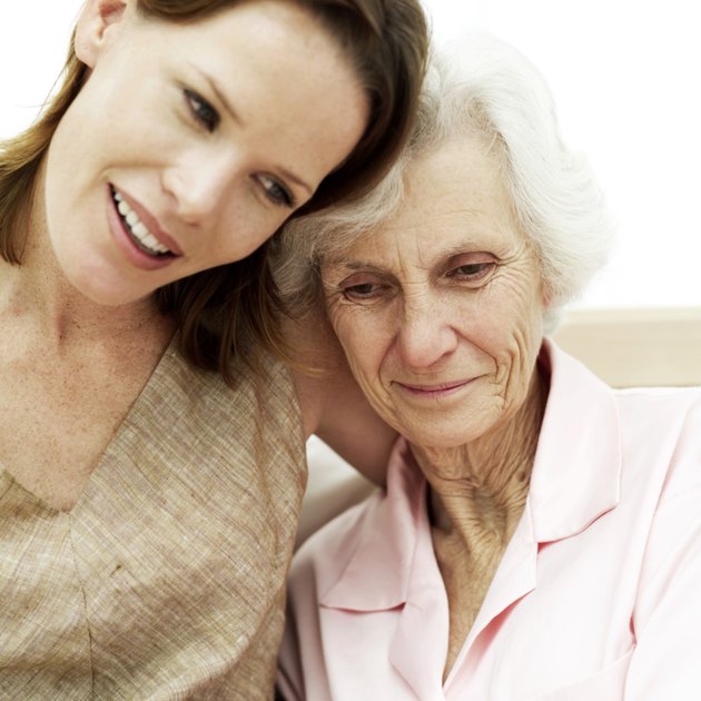 portrait of a young woman and her mother