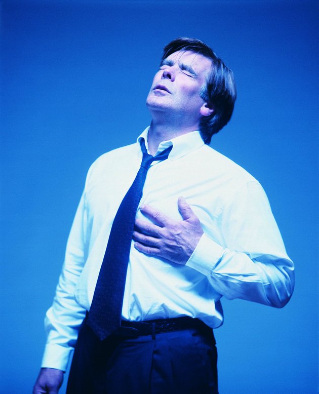 Man Suffering Chest Pain