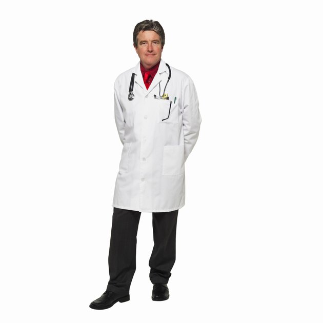 Close-up of doctor standing