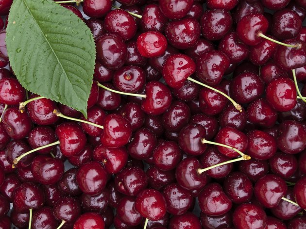 sweet red cherry background