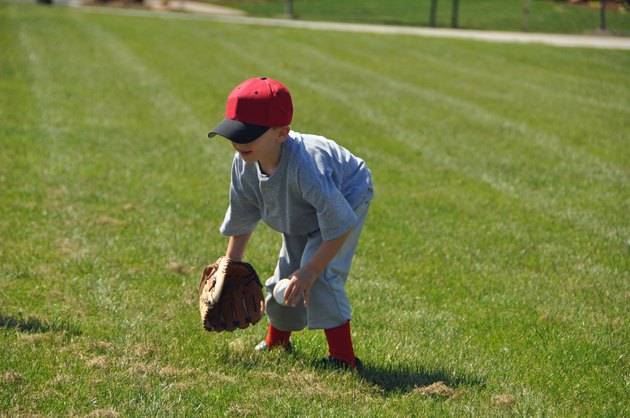 little baseball fielder