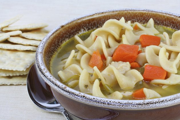 Hearty Chicken Noodle Soup with Carrots