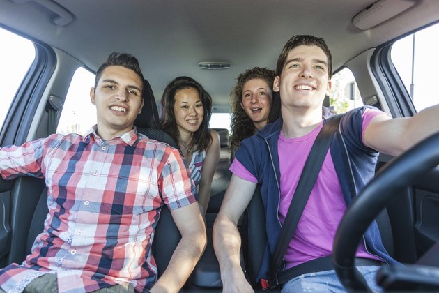 Happy People in the Car