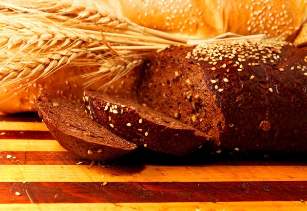 fresh bread and wheat