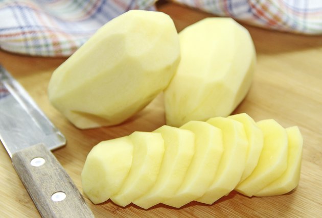 Raw potatoes