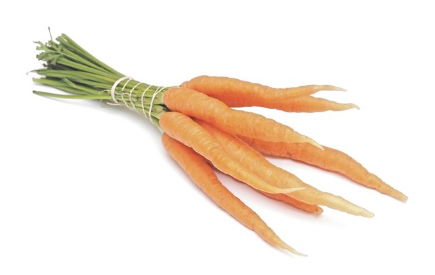 Carrot fresh vegetable isolated on white