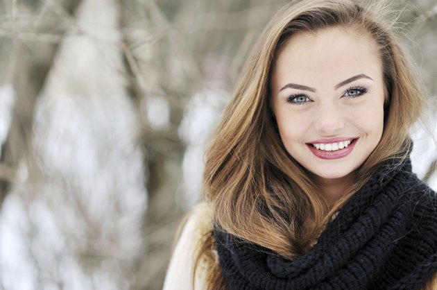 Beautiful girl face - close up