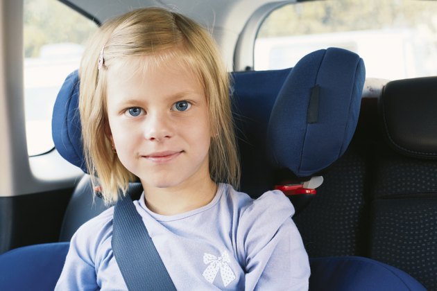 Girl in the car seat